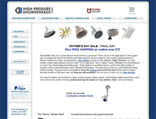 Tablet Screenshot of highpressureshowerheads.com